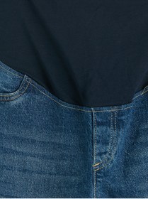 Resim LC Waikiki GÜLİS GİYİM'DEN İndigo Karın Panelli Straight Fit Hamile Jean Pantolon 