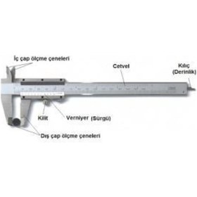 Resim Merttools Mekanik Kumpas 150 Mm Metal Kasa 150mm 0,05mm 