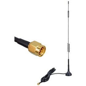 Resim Powermaster Pm-19638 4g/lte 5dbi Yaylı Modem Router Wifi Adaptör Anteni 3 Metre Kablo - 30 Cm Uzunluk 