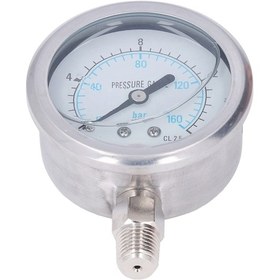 Resim Dianziye Stainless Steel Basınç Ölçer, 1/4 İnç Npt Bağlantı, 0-16 Mpa Aralığı, Suya Yağa Uygun, Ev Ve Endüstri Kullanıma, -40 C/+70 C Çalışma Sıcaklığı 