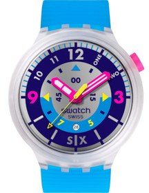 Resim Swatch Sb01k400 Neon Erkek Kol Saati Lacivert 