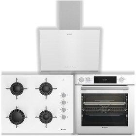 Resim Arçelik AFC 361 B - OCD T 651 EB - ADE 606-2 B Yeni Beyaz Buhar Destekli Ankastre Set 
