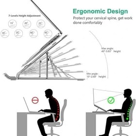 Resim River HT-119 Katlanır Laptop ve Tablet Standı, Siyah 