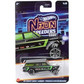 Resim Hot Wheels Neon Yarışçılar 64 Chevy Nova Gasser HLH72-JKX96 