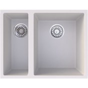 Resim Gradde Bej 1.5 Goz Granıt Eviye 44 x 56 CM Gr5615 