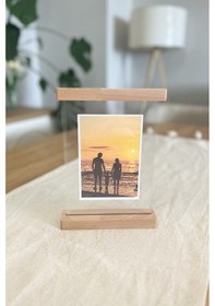 Resim Ahşap Çift Taraflı Fotoğraflık Kayın Ağacı & Şeffaf Pleksi 