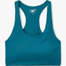 Resim Koton Kolsuz U Yaka Pencere Detaylı Sporcu Sütyeni Yeşil 5sak30123nk Yeşil 