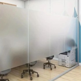 Resim Büro Ev Ofis Yazlık Için 500X60CM Uv Güneş Işığı Engelleyici Buzlu Cam Filmi 