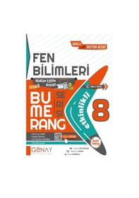 Resim Günay Yayınları Güncel 8. Sınıf Fen Bilimleri Bumerang Etkin Konu Anlatımlı Soru Bankası Yeni 