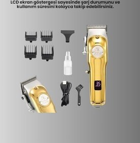 Resim Ergonomik Tasarımlı, Hafif ve Taşınabilir Profesyonel Tıraş Makinesi 