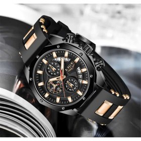 Resim Lige Silikon Kayışlı Spor Lüks Erkek Kol Saati 