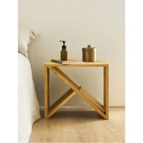 Resim Ahşap Lide Komodin 