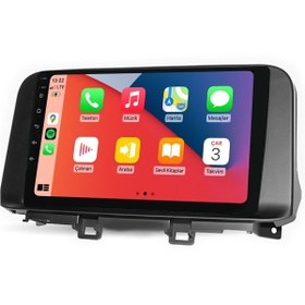 Resim Cartech Crt 464 Serisi Hyundai Kona 2017-2019 4-64gb Qled Ekran Android Multimedya Teyp 