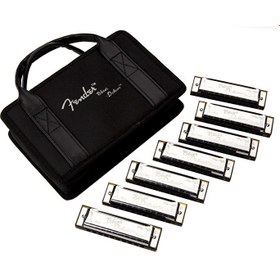 Resim Fender 0990701049 Blues Deluxe 7'li Mızıka Seti (Çantalı) | En Popüler Anahtarlarda (C, G, A, D, E, F, Bb) Profesyonel Mızıka Koleksiyonu 