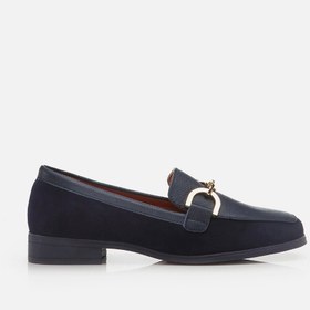 Resim LACİVERT-NAVY, , Hakiki Deri Lacivert Kadın Loafer 