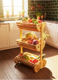 Resim Ahşap Sebzelik Meyvelik Şipitrend Model:spt101 Ahşap 