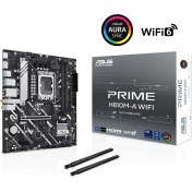 Resim Asus Prıme H810M-A Wıfı Intel H810 LGA1851 Ddr5 6400 Dp HDMI Çift M2 Usb3.2 Ax Wifi + Bt Aura Rgb Matx 6+1+1+1 Güç Aşamaları, Asus 5x Protectıon Iıı, Ready For Advanced Aı Pc 