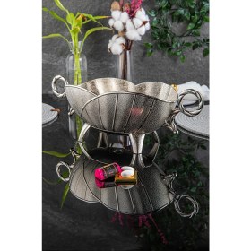 Resim Renkli Ayaklı Gondol Şekerlik ve Çikolatalık, Zarif Tasarım 