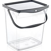 Resim Hobby Life Q-Box Şeffaf Deterjanlık 6 Litre - 08 1082 Gri Kapaklı 