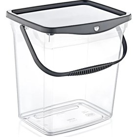 Resim Hobby Life Q-Box Şeffaf Deterjanlık 6 Litre - 08 1082 Gri Kapaklı 