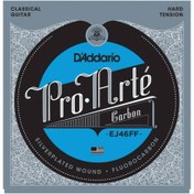 Resim D'Addario EJ46FF Pro-Arte Carbon Hard Tension Klasik Gitar Teli 