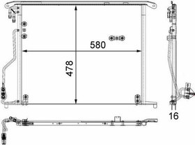 Resim MAHLE AC334000S | Klima Radyatörü W220 98-05 C215 99-06 R230 03-12 