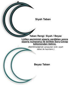 Resim Hilal Ay Neon Led 3d Baskı Amber 