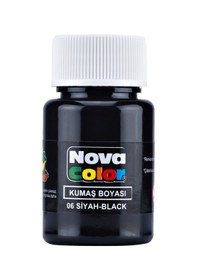 Resim Nova Color Kumaş Boyası Siyah 30Cc 