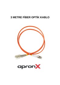 Resim 3 Metre Sc-lc Mm Om2 50/125 Dx Patch Kablo Patch Cord Apx-pc20311 