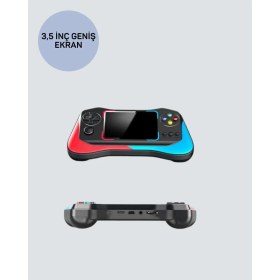 Resim Taşınabilir El Konsolu 500 Oyunlu – Geniş Ekran ve Uzun Pil Ömrü 