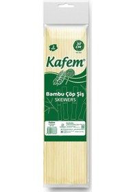 Resim Kafem Bambu Çöp Şiş 30 CM 3 MM 100 Lü x 10 Paket 