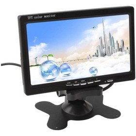 Resim 7''inch Dijital Araç Monitörü Lcd Ekran 4 Kamera Girişli Servis a 