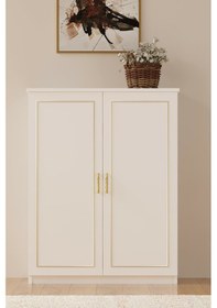 Resim Rabi Mobilya Gold Country Ayakkabılık Beyaz 