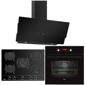 Resim Teka Hak 629 BK + GBC 75030 KBC + ATV 90 Siyah Ankastre Set 