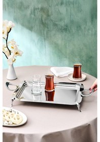 Resim Karaca Tabla Dikdörtgen Çelik Tepsi 40 Cm 