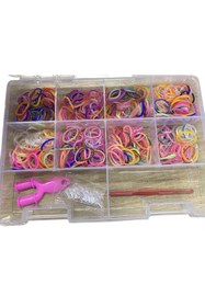 Resim Genel Markalar Lastik Örgü Bileklik Ve Kolye Seti Yapma Seti 