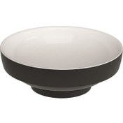 Resim Water Jewels 4334B497-1747 Çanak Lavabo, VitrA Clean, 40 cm, Beyaz - Siyah 