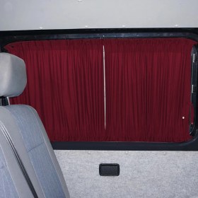 Resim Oto Pandami Opel Vivaro A 2001-2014 Uyumlu Bordo Raylı Oto Perde Takımı 