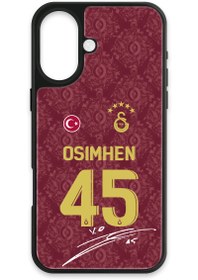 Resim Galatasaray Victor Osimhen 3. Forma İmzalı Cam Telefon Kılıfı - iPhone 16 