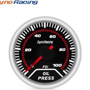 Resim Araba Modifiye Güneş Gözlüğü Yağ Basınç Göstergesi 52 Mm 2 İnç Mekanik Beyaz Işık Araba Göstergesi 0-100 Psi 12v 1506 