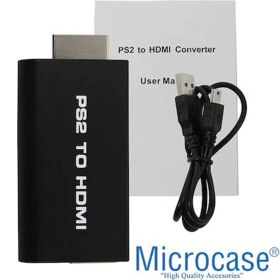 Resim Microcase Playstation 2 HDMI Adaptör Dönüştürücü - Ps2 To HDMI 