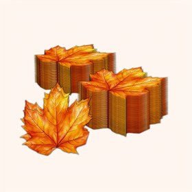 Resim 20/100 adet Uzaylı Akçaağaç Yaprağı Tek Kullanımlık Kağıt Peçeteler - 4 Katman Dayanıklı & Emici, 16.26x14.99 cm Şık Sonbahar Tasarımı Doğum Günü Partileri, Barbeküler, Piknikler, Restoranlar ve Tatil Toplantıları için, Sonbahar Dekor Peçete, Piknik Aksesuarları, Benzersiz Peçete Şekli 