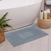 Resim Homedius Kareli Ayak Desenli Pamuk Ayak Havlusu 50x70 cm Yeşil 