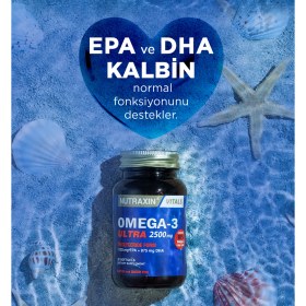 Resim Nutraxin Vitals Omega-3 Ultra 2500 mg 30 Softgel 