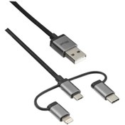 Resim Trust 3 in 1 Telefon Kablosu Lightning-Micro USB-Type-C 