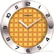 Resim Time Gold Turuncu Ofis Duvar Saati Metal 30 cm 