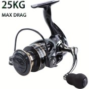 Resim MINGWO NX 25kg Sürükleme Spincasting Makarası - Dayanıklı Alüminyum ve Demir, İki Eliyle Kullanılabilir, Tuzlu Su Korozyona Dayanıklı, Siyah ve Altın Kaplama, Tuzlu Su ve Tatlı Su Balıkçılığı İçin İdeal, Tuzlu Su Balıkçılığı Makarası | Ergonomik Sap | Dayanıklı Balıkçılık Ekipmanı, Balıkçılık Makarası 