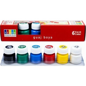 Resim Südor Guaj Boya Set 6X15 Ml Çok Renkli 