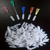 Resim 50 adet Silikon İğne Kapağı - Anti-Adhesive, Hassas Uygulamalar için Nokta Uç, Lab ve Endüstriyel Kullanım için Güvenli Mühürleme (Pembe, Bej, Açık Mavi, Koyu Mavi, Mor), Lab Aksesuarları, Nokta Uç Tasarımı, Anti-Adhesive Malzeme 