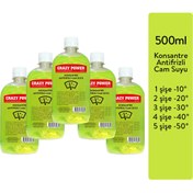 Resim CRAZY POWER Konsantre Antifrizli Cam Suyu 5'li 2.500ml -50 Dereceye Kadar Etkili 